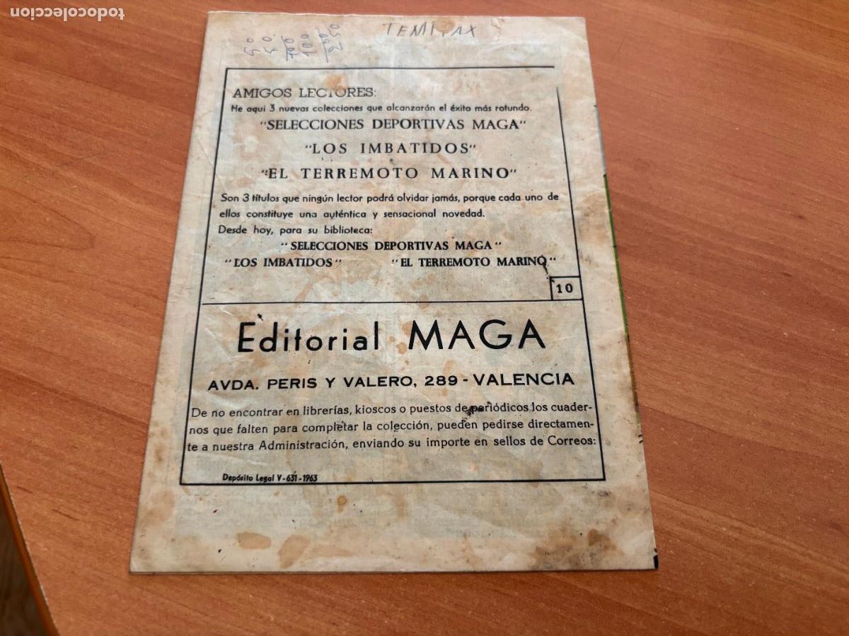 Tebeos: EL DEFENSOR NEGRO N&ordm; 10 (MAGA) (COB246) - Foto 2