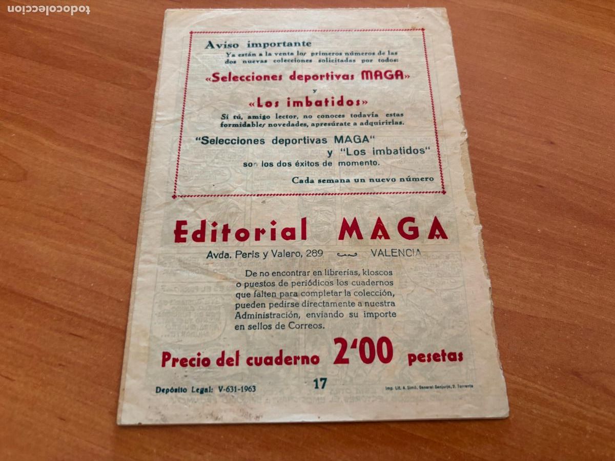Tebeos: EL DEFENSOR NEGRO N&ordm; 17 (MAGA) (COB246) - Foto 2