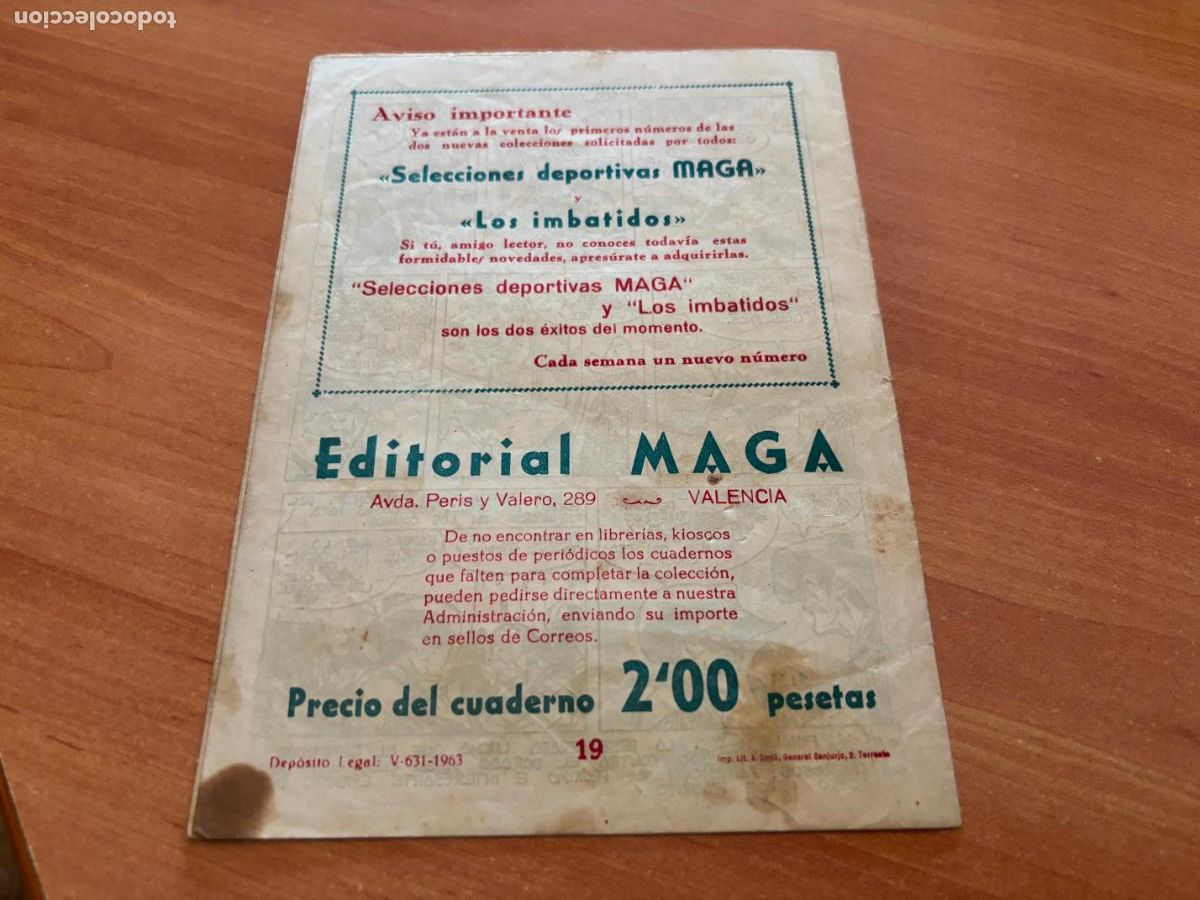 Tebeos: EL DEFENSOR NEGRO N&ordm; 19 (MAGA) (COB246) - Foto 2