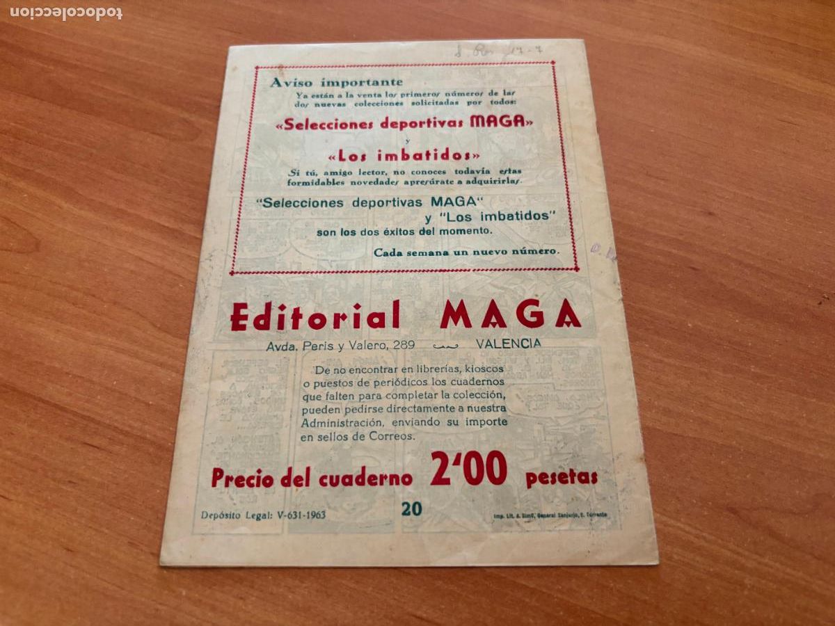 Tebeos: EL DEFENSOR NEGRO N&ordm; 20 (MAGA) (COB246) - Foto 2