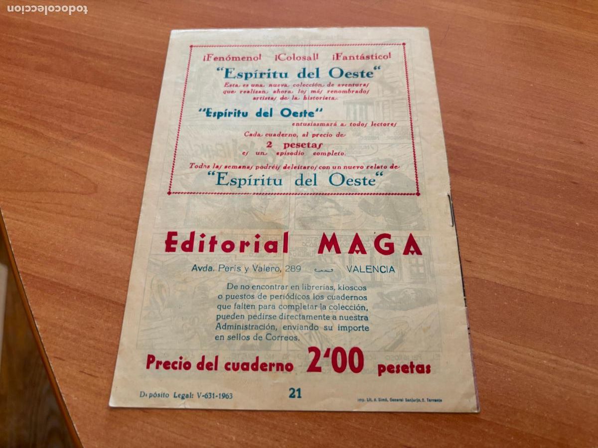 Tebeos: EL DEFENSOR NEGRO N&ordm; 21 (MAGA) (COB246) - Foto 2