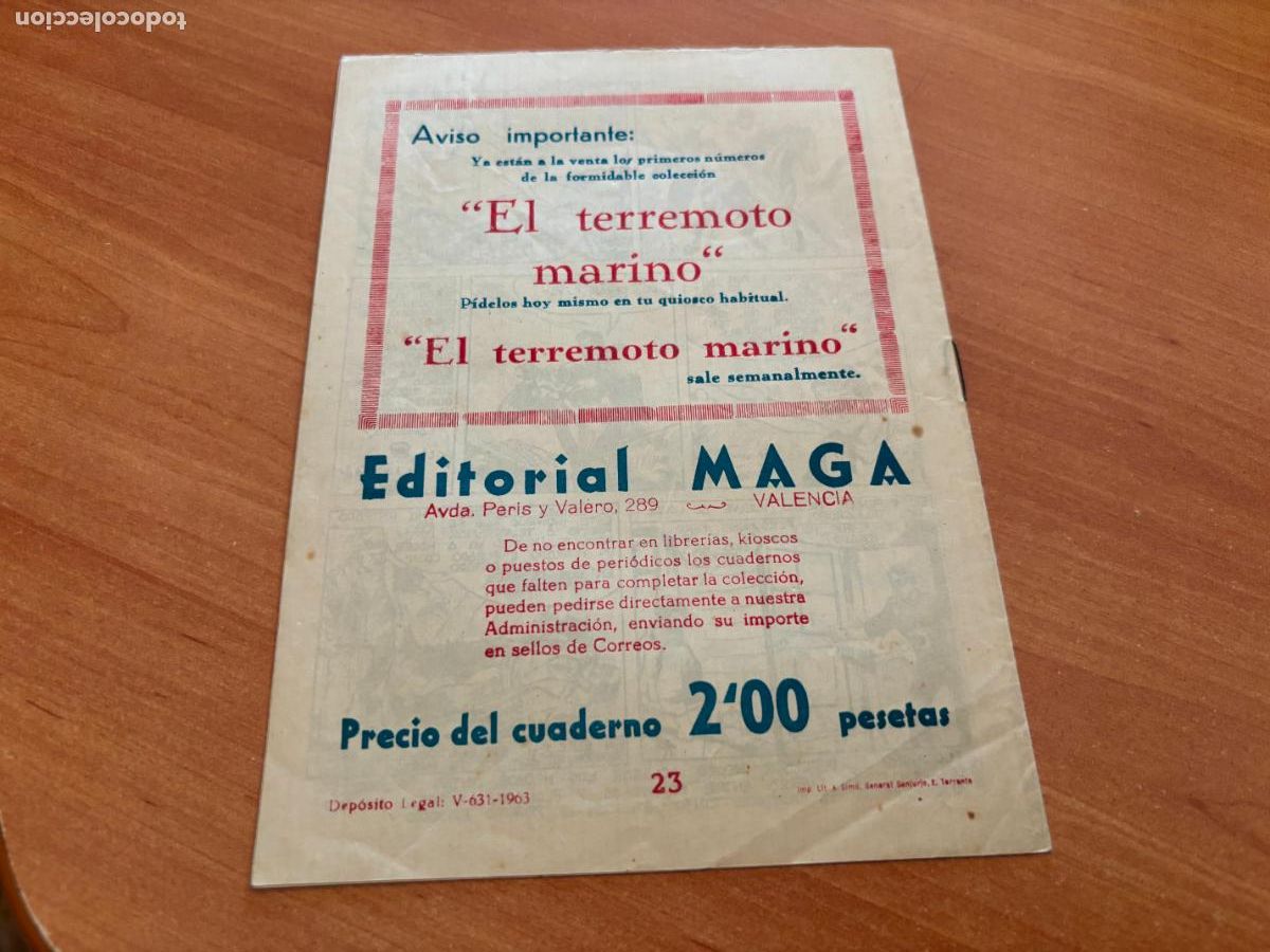 Tebeos: EL DEFENSOR NEGRO N&ordm; 23 (MAGA) (COB246) - Foto 2