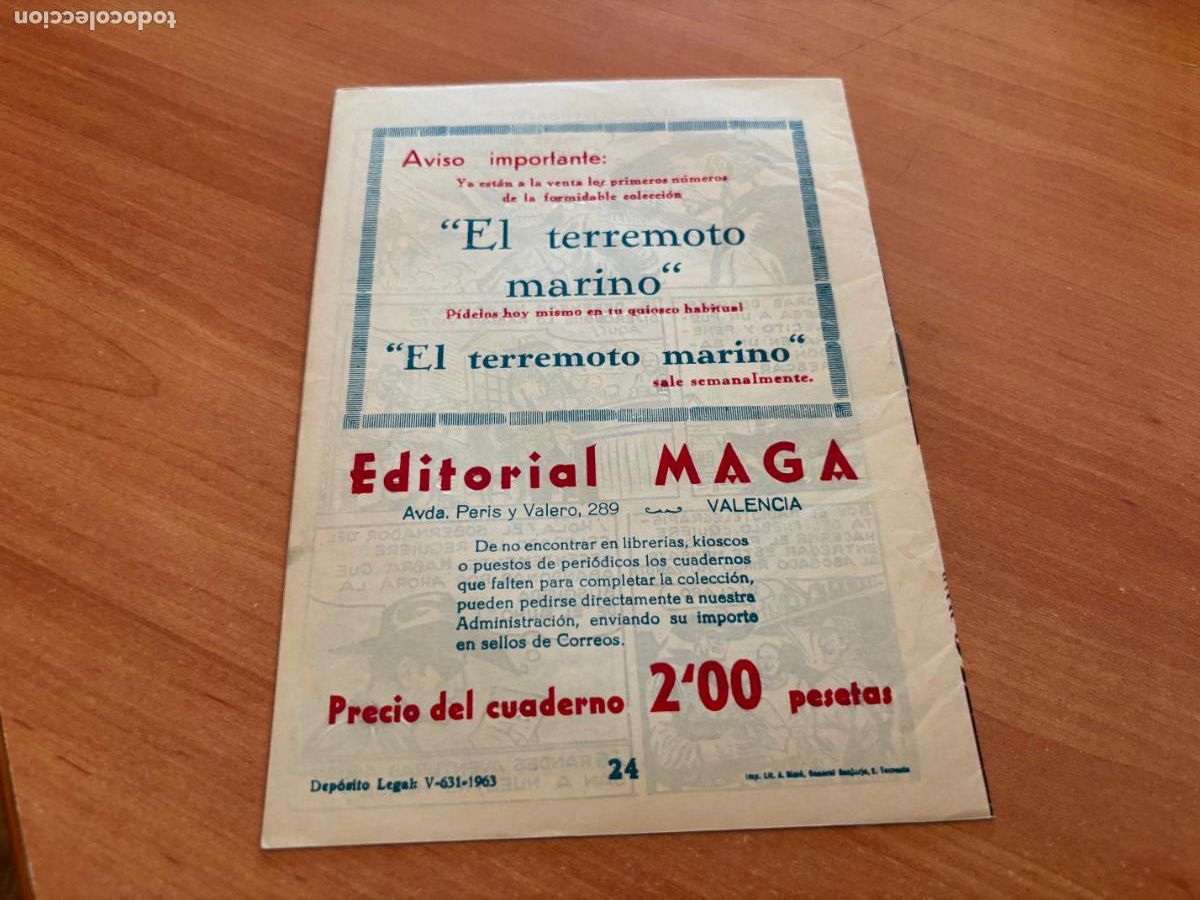 Tebeos: EL DEFENSOR NEGRO N&ordm; 24 (MAGA) (COB246) - Foto 2