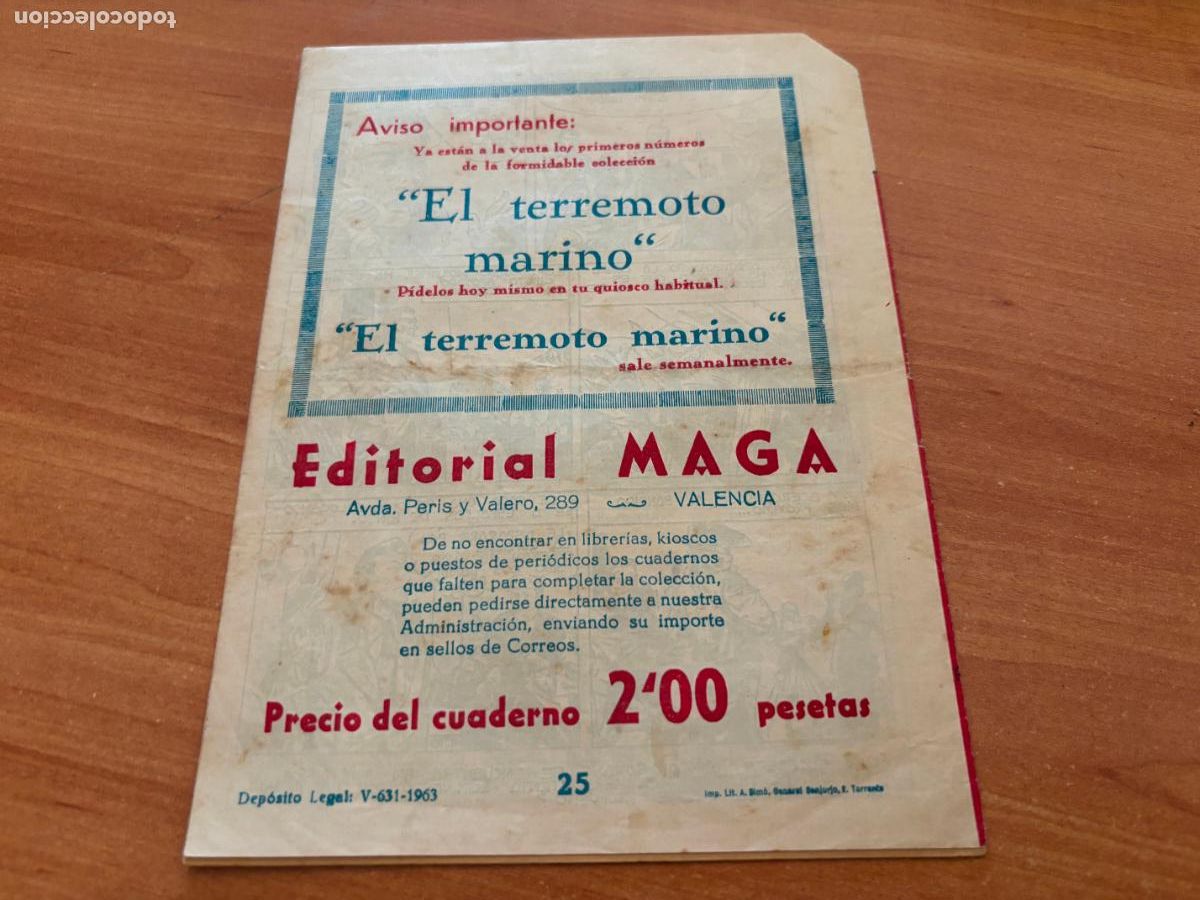 Tebeos: EL DEFENSOR NEGRO N&ordm; 25 (MAGA) (COB246) - Foto 2