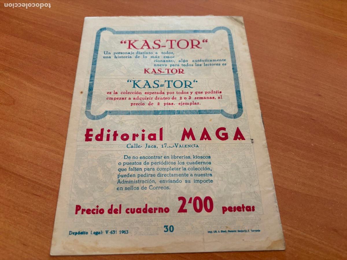 Tebeos: EL DEFENSOR NEGRO N&ordm; 30 (MAGA) (COB246) - Foto 2