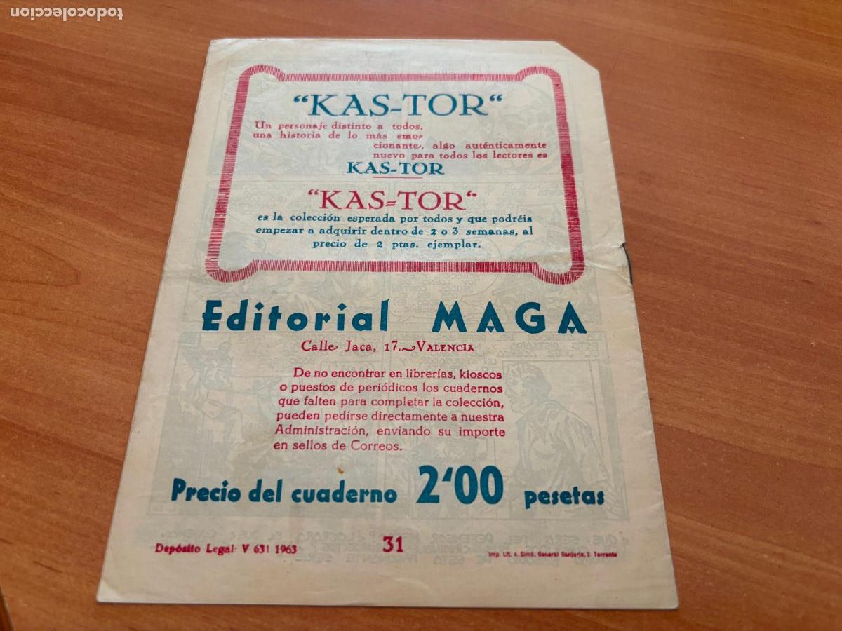 Tebeos: EL DEFENSOR NEGRO N&ordm; 31 (MAGA) (COB246) - Foto 2