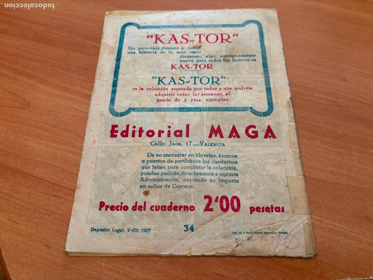 Tebeos: EL DEFENSOR NEGRO N&ordm; 34 (MAGA) (COB246) - Foto 2