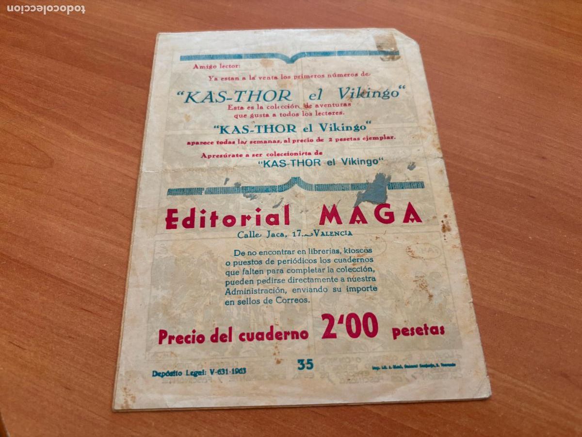 Tebeos: EL DEFENSOR NEGRO N&ordm; 35 (MAGA) (COB246) - Foto 2