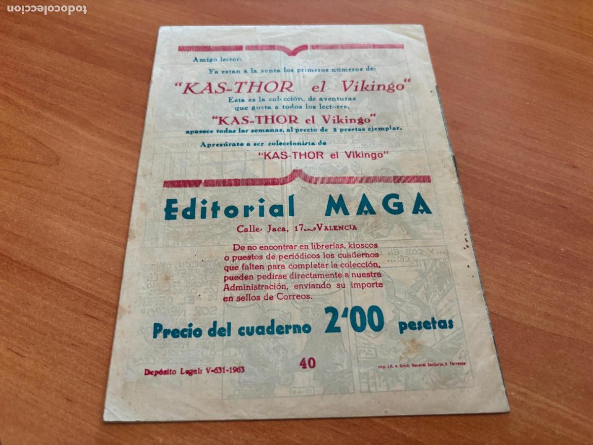 Tebeos: EL DEFENSOR NEGRO N&ordm; 40 (MAGA) (COB246) - Foto 2