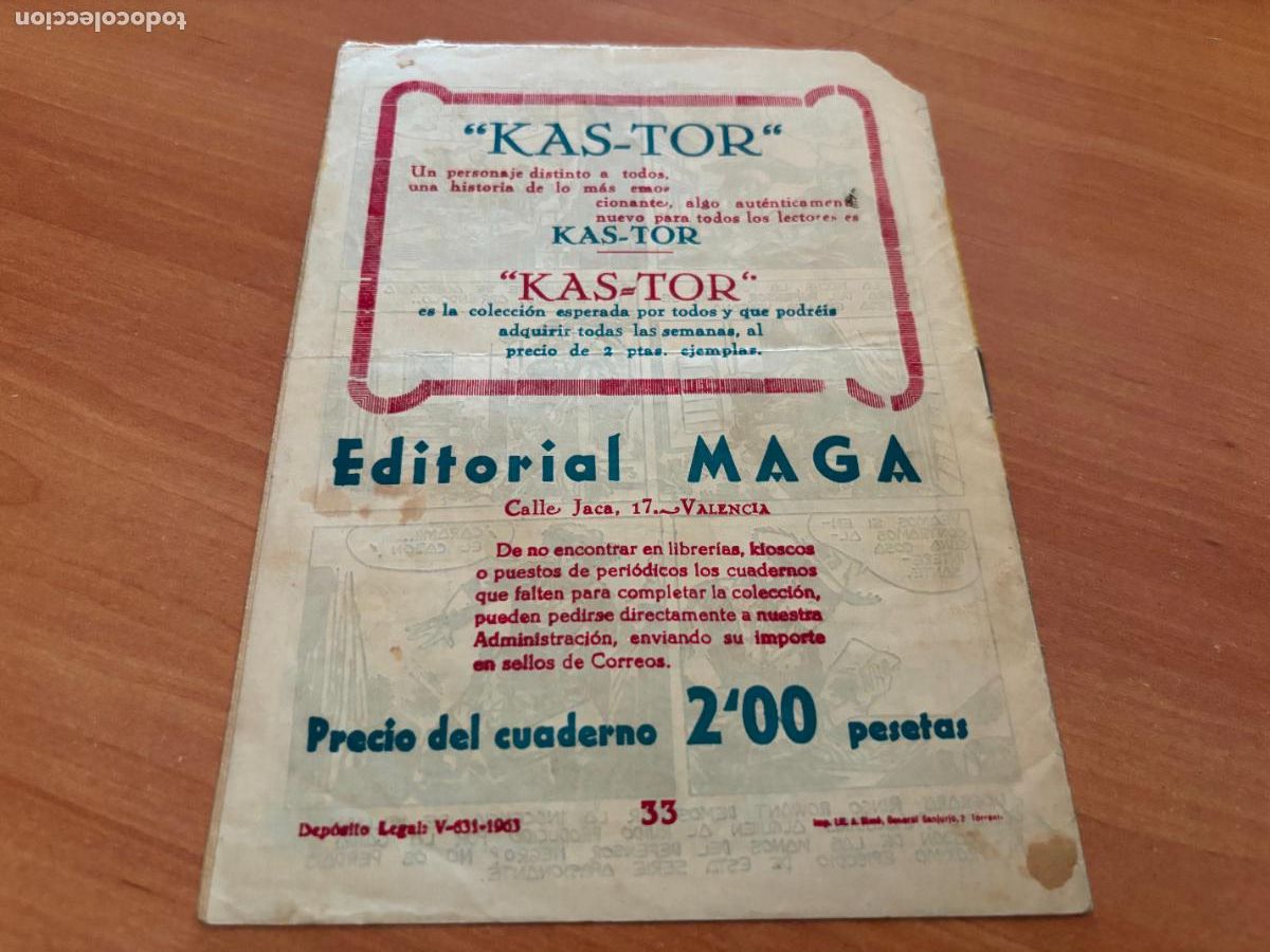 Tebeos: DEFENSOR NEGRO N&ordm; 33 (MAGA ) (COB246) - Foto 2