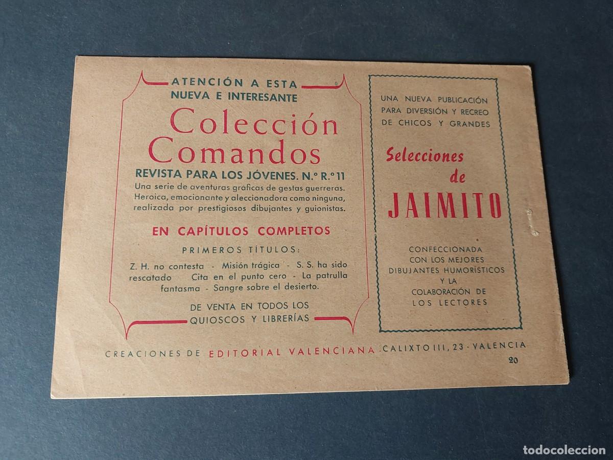 Tebeos: Colecci&oacute;n Comandos N&ordm; 18 Editorial Valenciana - Foto 2