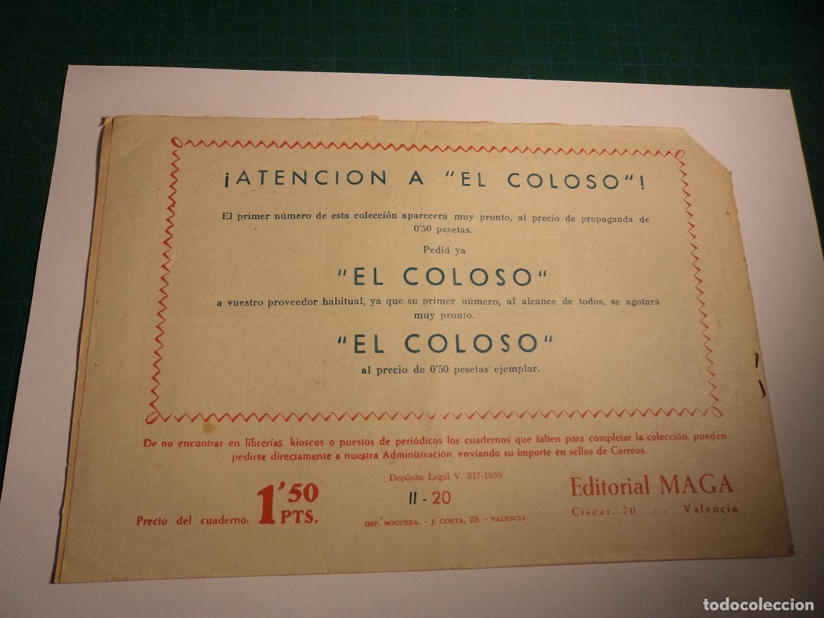 Tebeos: Bengala 2&ordf; parte. N&ordm; 20. Maga. Original. - Foto 2