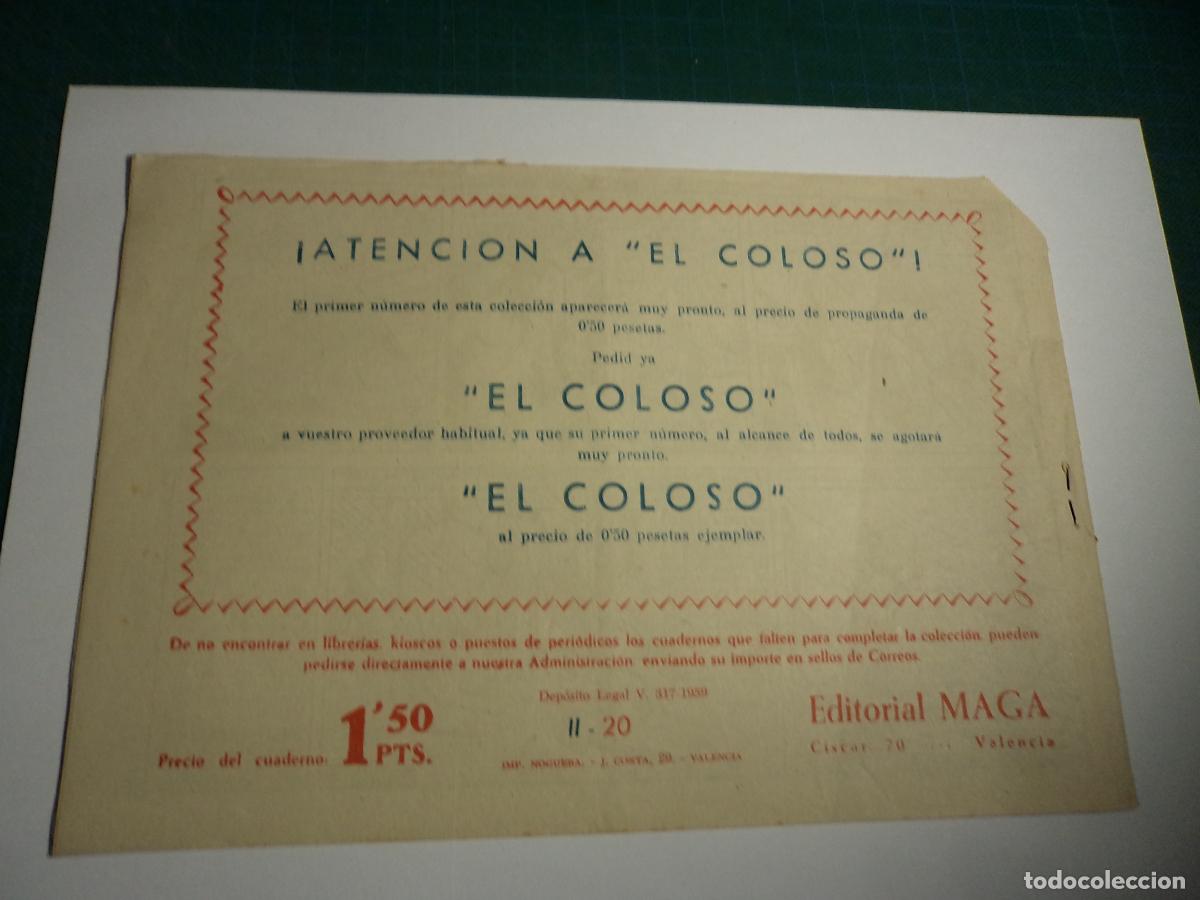 Tebeos: Bengala 2&ordf; parte. N&ordm; 20. Maga. Original. - Foto 2