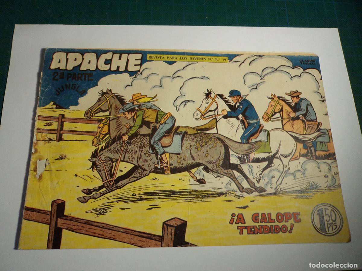 Tebeos: Apache 2&ordf; parte. N&ordm; 63. Maga. Lomo deteriorado en la zona de la grapa. - Foto 1