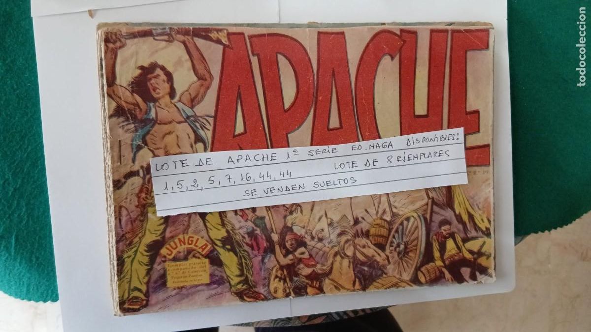 Tebeos: Apache 8 n&uacute;meros, Maga en buen estado Bolsa JJ - Foto 1