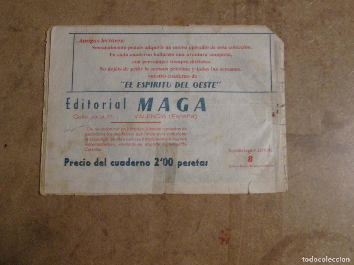 Tebeos: espiritu del oeste n&ordm; 8, original Maga 1963, - Foto 2