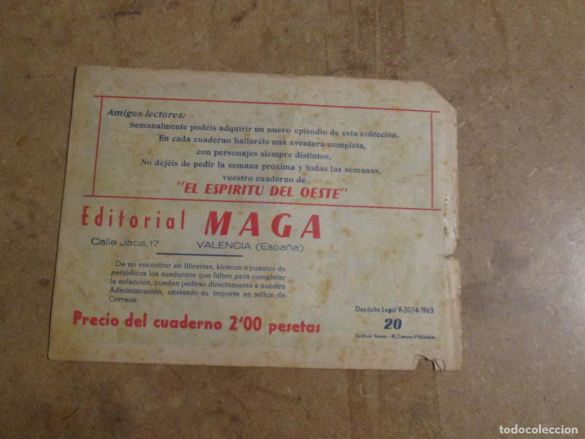 Tebeos: espiritu del oeste n&ordm; 20, original Maga 1963, - Foto 2