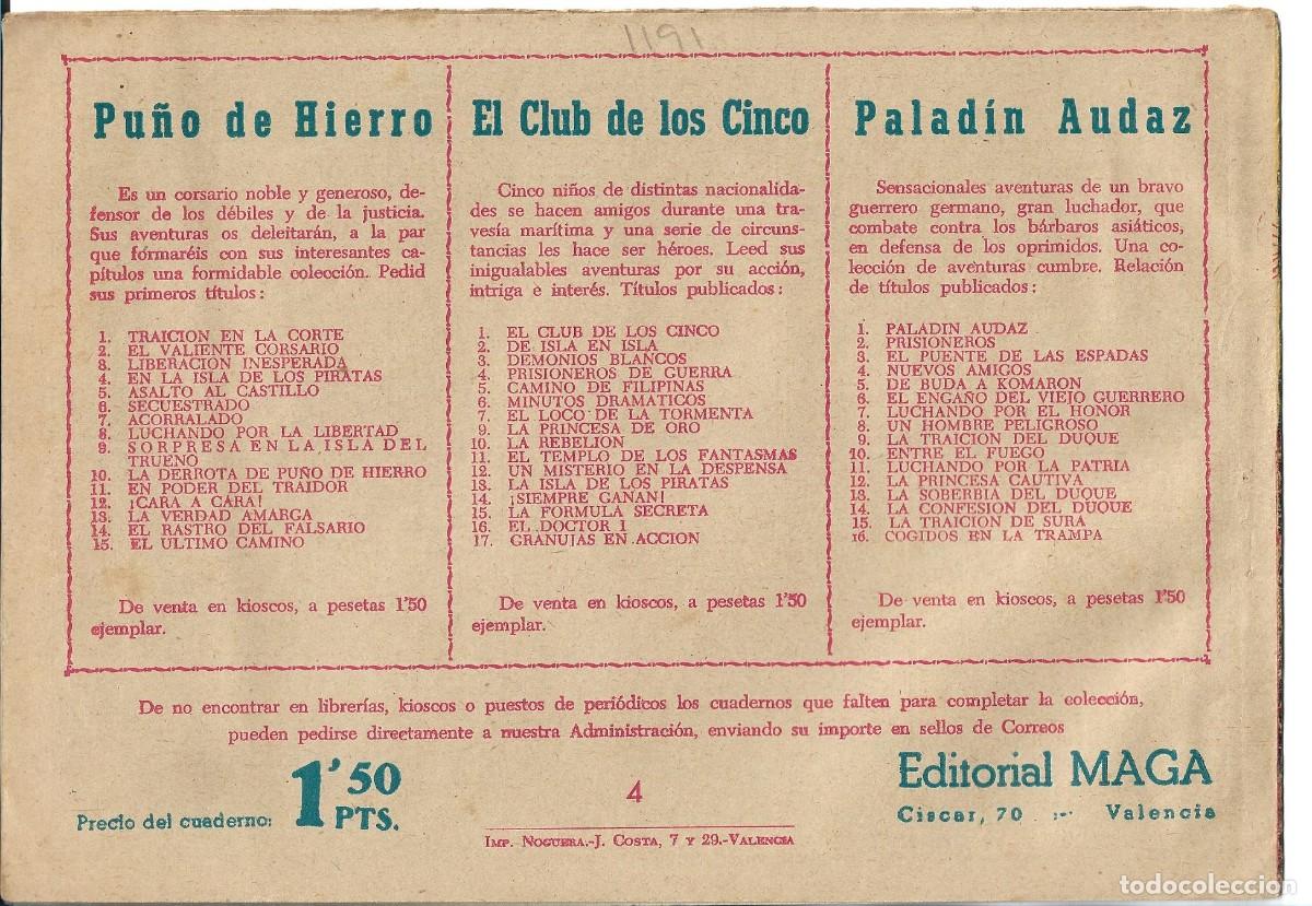 Tebeos: EL CAPITAN VALIENTE - ORIGINAL - NUMERO CUATRO - Foto 2