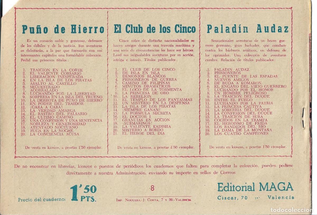 Tebeos: EL CAPITAN VALIENTE - ORIGINAL - NUMERO OCHO - Foto 2