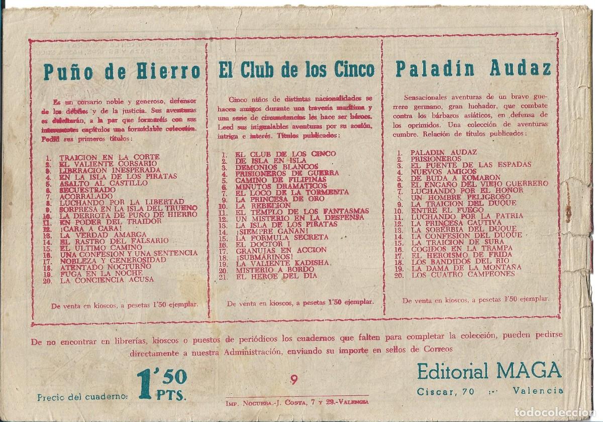 Tebeos: EL CAPITAN VALIENTE - ORIGINAL - NUMERO NUEVE - Foto 2