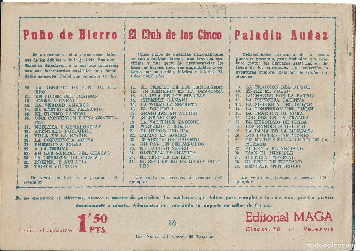 Tebeos: EL CAPITAN VALIENTE - ORIGINAL - NUMERO 16 - Foto 2
