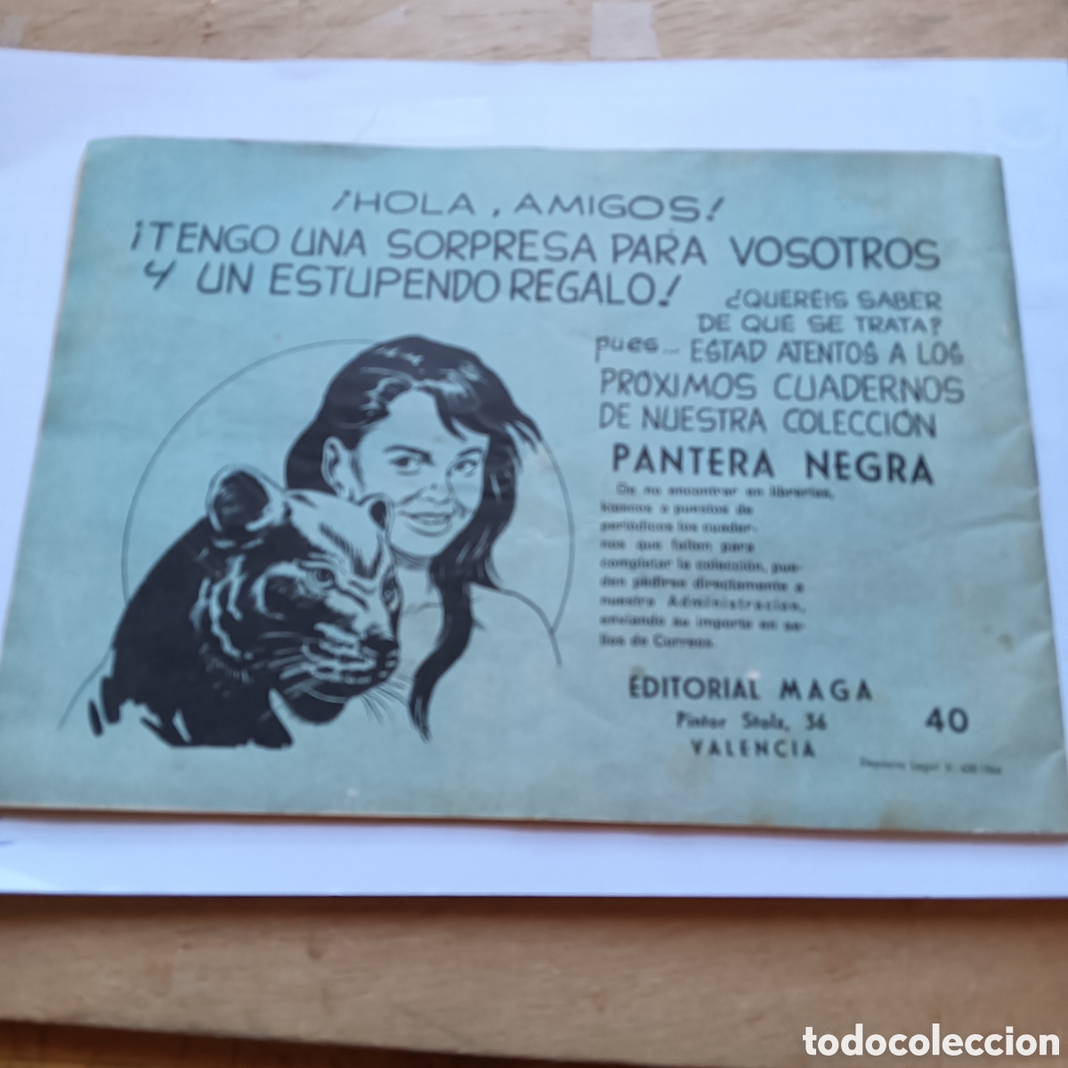 Tebeos: FOGATA NUM 40 PEN&Uacute;LTIMO EDI.MAGA - Foto 2