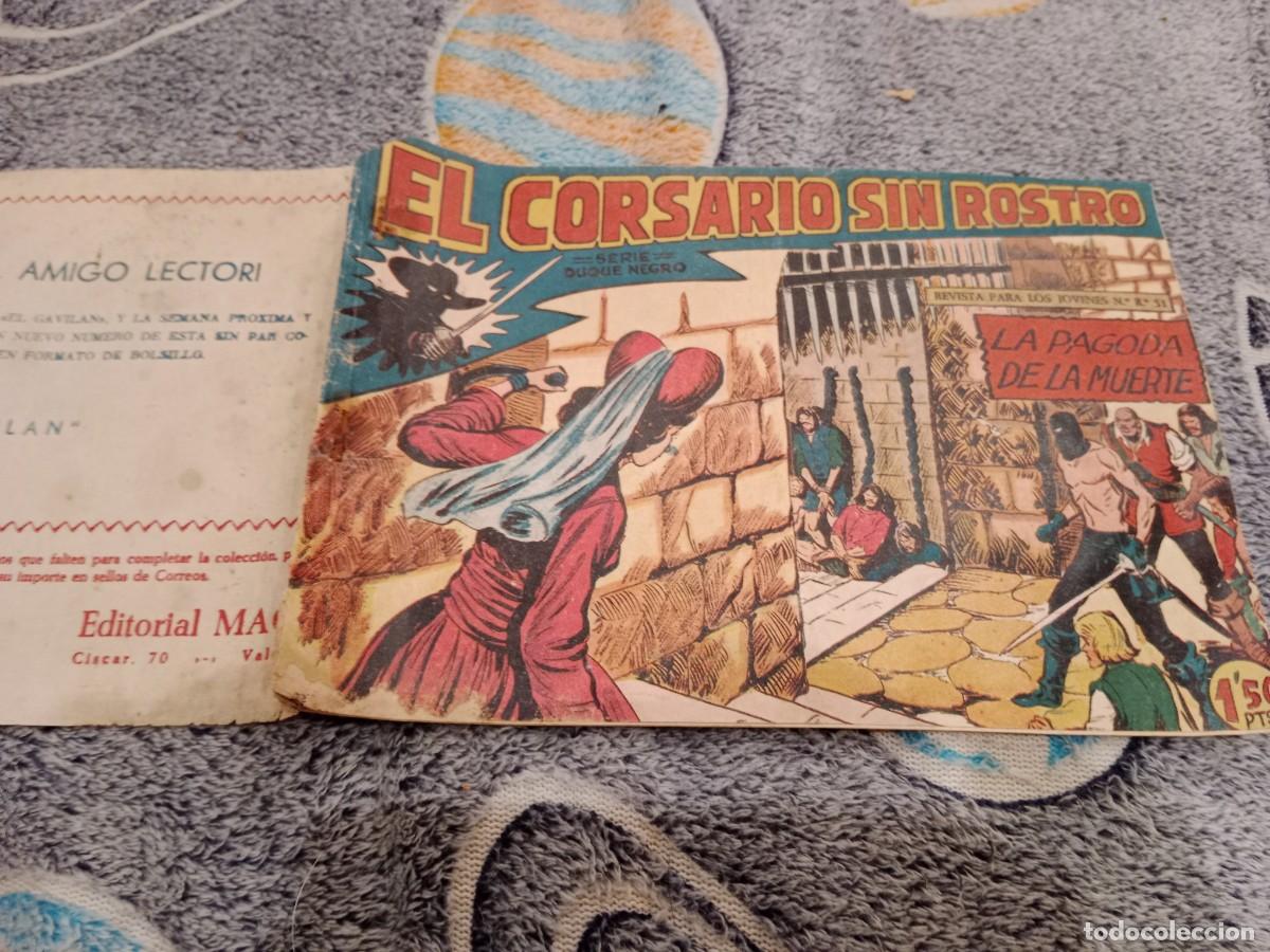 Tebeos: EL CORSARIO SIN ROSTRO N&ordm;41 LA PAGODA DE LA MUERTE -PENULTIMO DE LA COLECCION-ORIGINAL ED. MAGA 1959