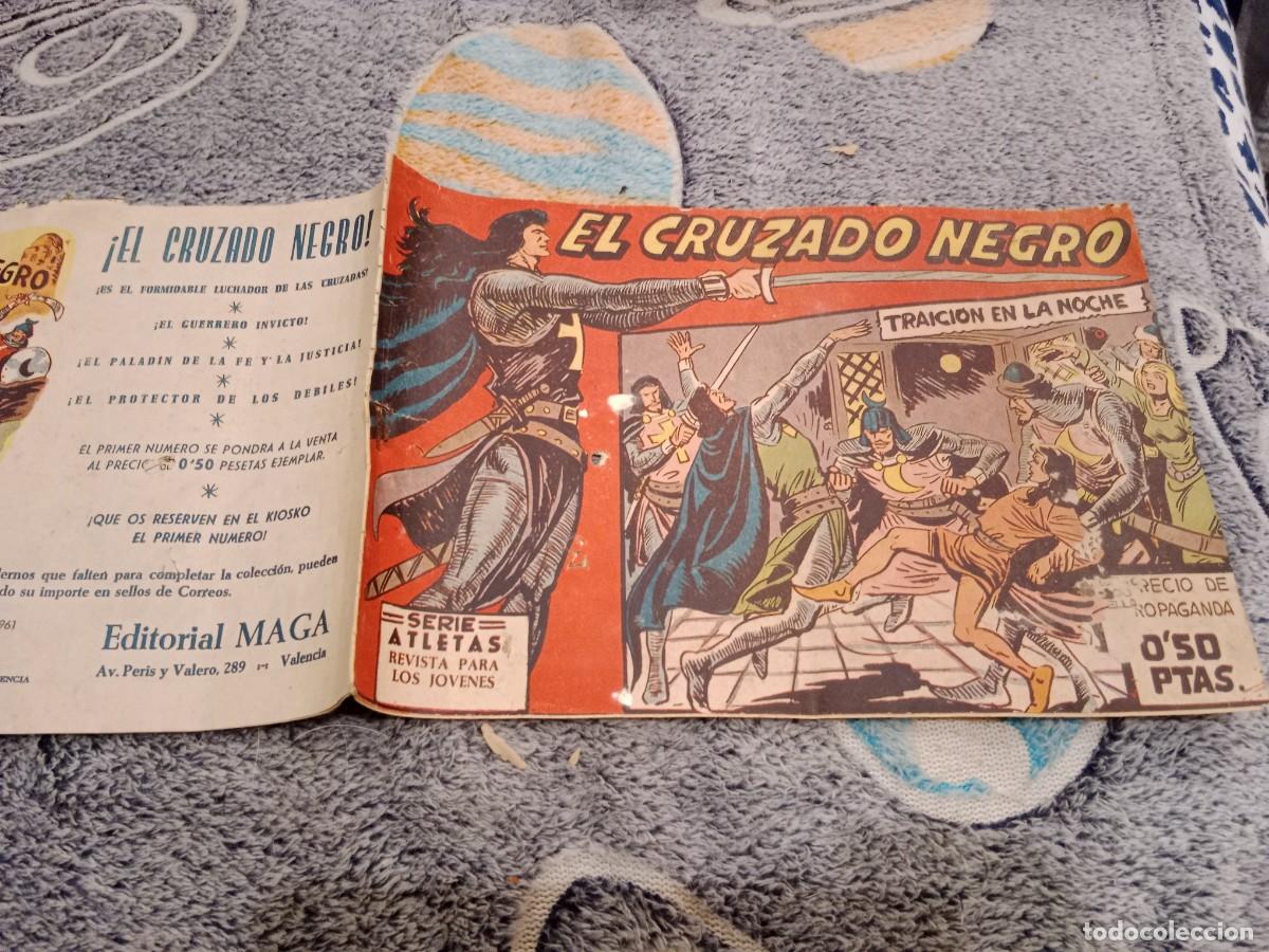 Tebeos: EL CRUZADO NEGRO-N&deg;1 TRAICION EN LA NOCHE - EDITORIAL MAGA 1961