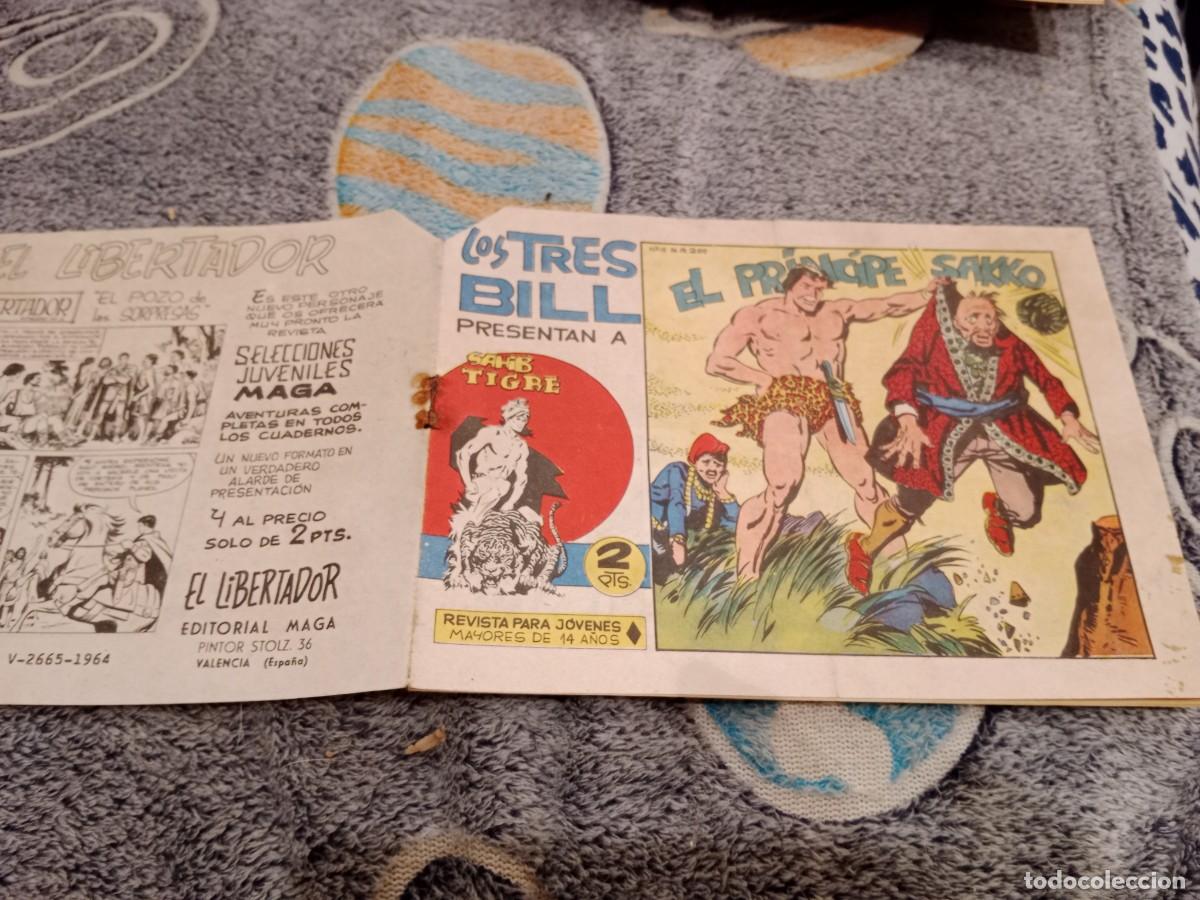 Tebeos: LOS TRES BILL PRESENTAN A SAHIB TIGRE N&ordm; 15 EL PRINCIPE SAKKO - EDITORIAL MAGA 1965 ORIGINAL