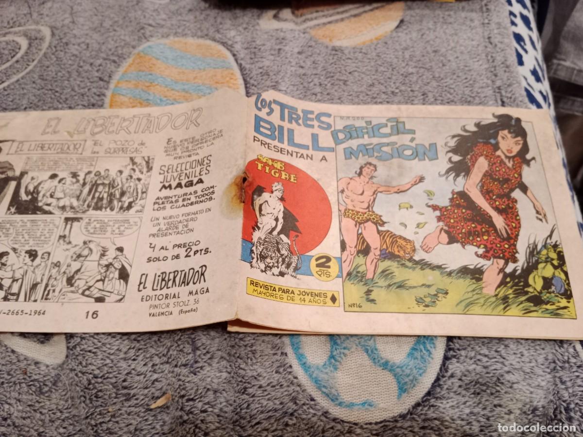 Tebeos: LOS TRES BILL PRESENTAN A SAHIB TIGRE N&ordm; 16 DIFICIL NMISION- EDITORIAL MAGA 1965 ORIGINAL