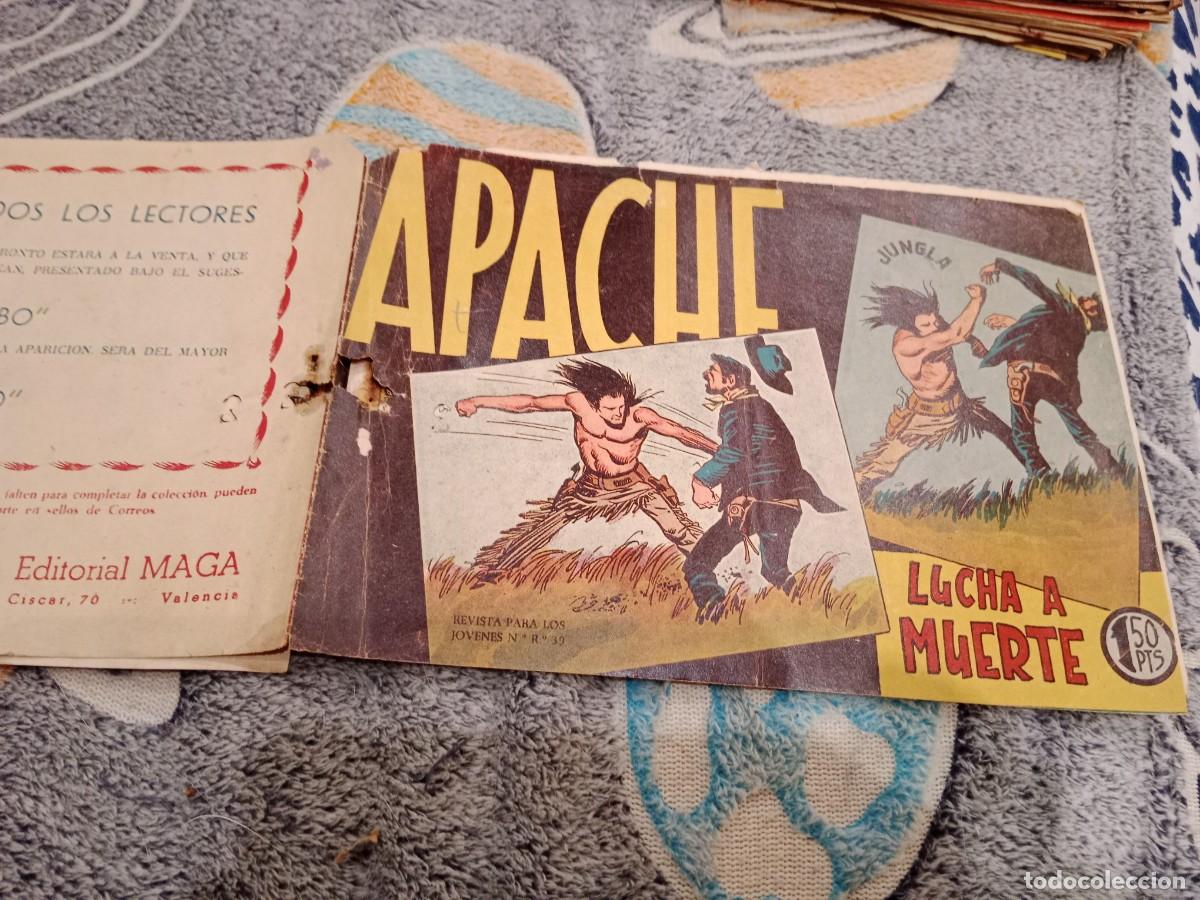 Tebeos: APACHE 1&ordf;SERIE N&ordm; 15 - LUCHA A MUERTE - EDITORIAL MAGA 1959 - ORIGINAL