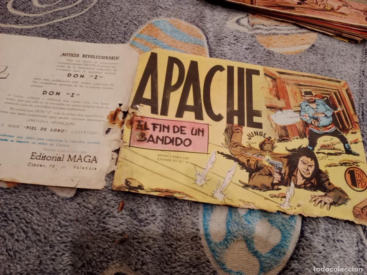 Tebeos: APACHE 1&ordf;SERIE N&ordm; 33 EL FIN DE UN BANDIDO - EDITORIAL MAGA 1959 - ORIGINAL