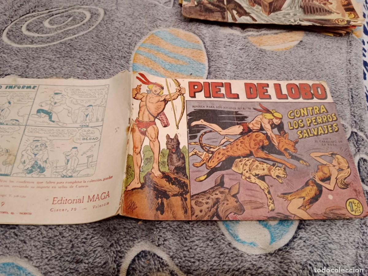 Tebeos: PIEL DE LOBO N&ordm; 9 CONTRA LOS PERROS SALVAJES - EDITORIAL MAGA 1959- ORIGINAL
