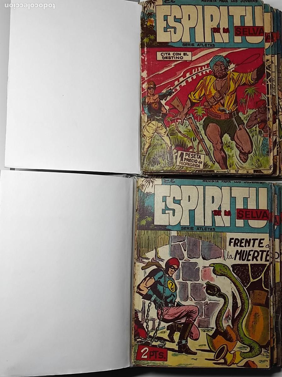 Tebeos: COLECCI&Oacute;N COMPLETA Y ORIGINAL EL ESP&Iacute;RITU DE LA SELVA EN DOS TOMOS - 90 TEBEOS - EDITORIAL MAGA