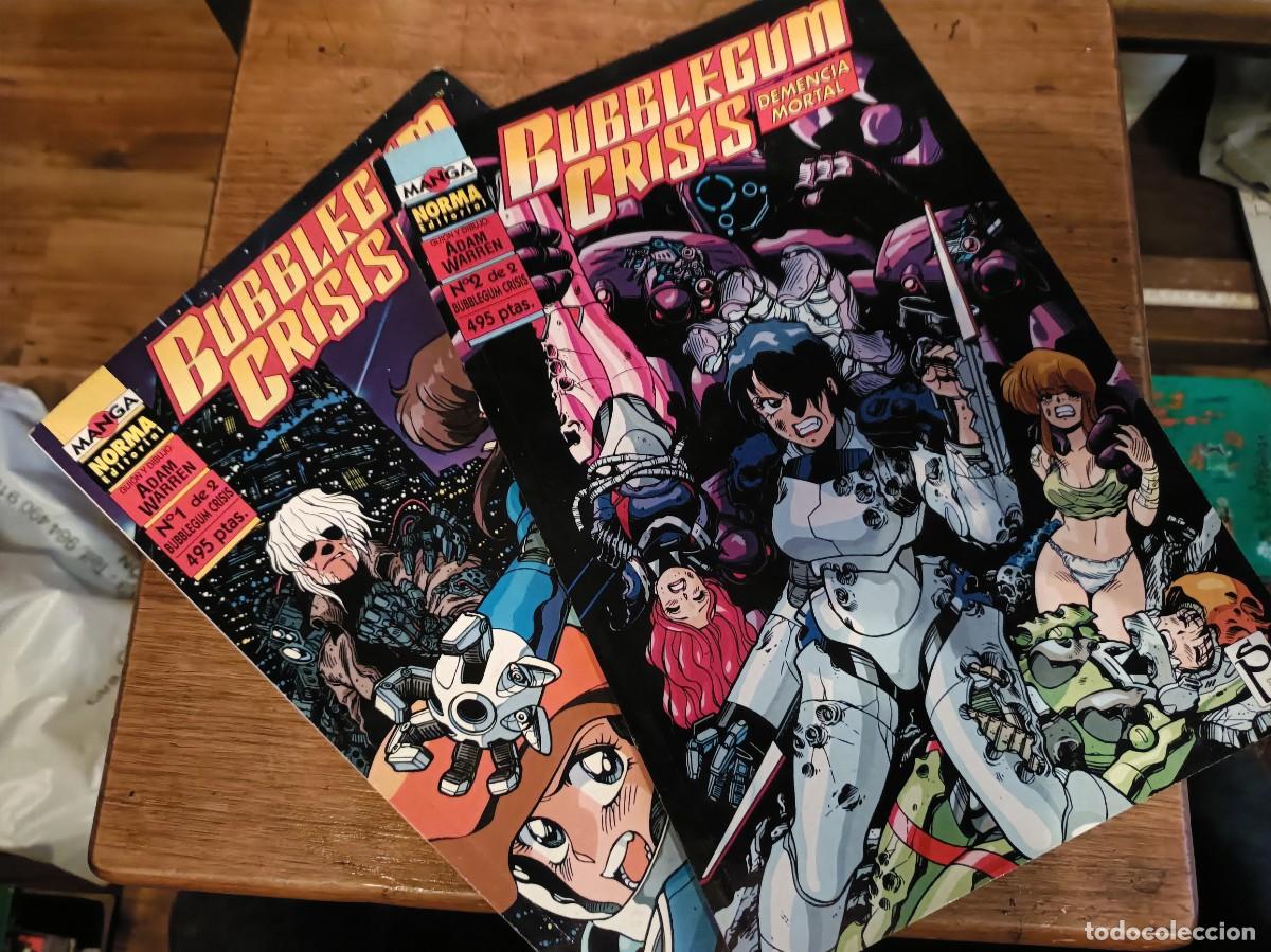 Tebeos: BUBBLEGUM CRISIS, DEMENCIA MORTAL - SERIE COMPLETA EN 2 EJEMPLARES ( MANGA )