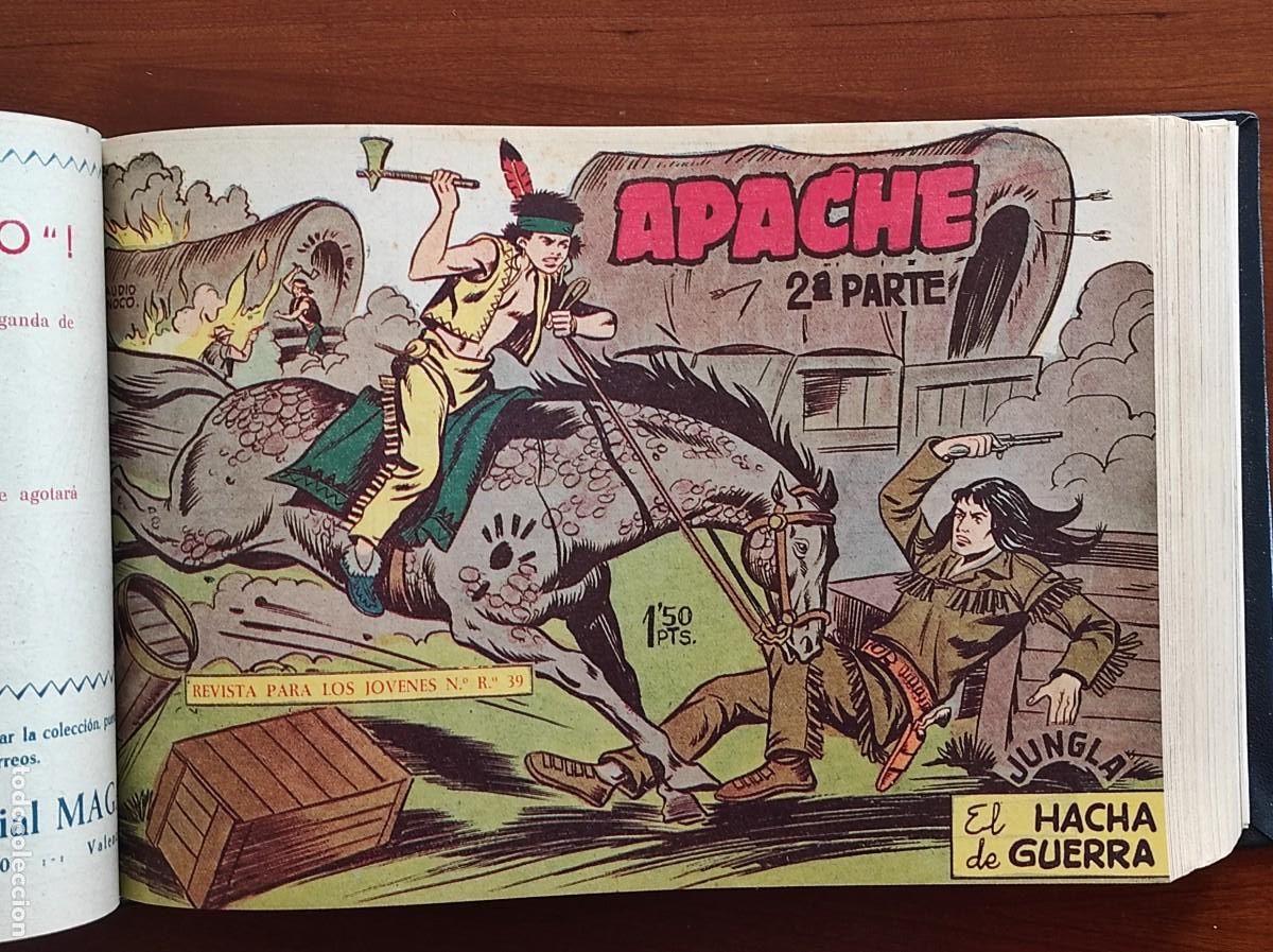 Tebeos: COLECCI&Oacute;N COMPLETA EN UN TOMO APACHE 2&ordf; PARTE - 76 N&Uacute;MEROS - EDITORIAL MAGA - Foto 7