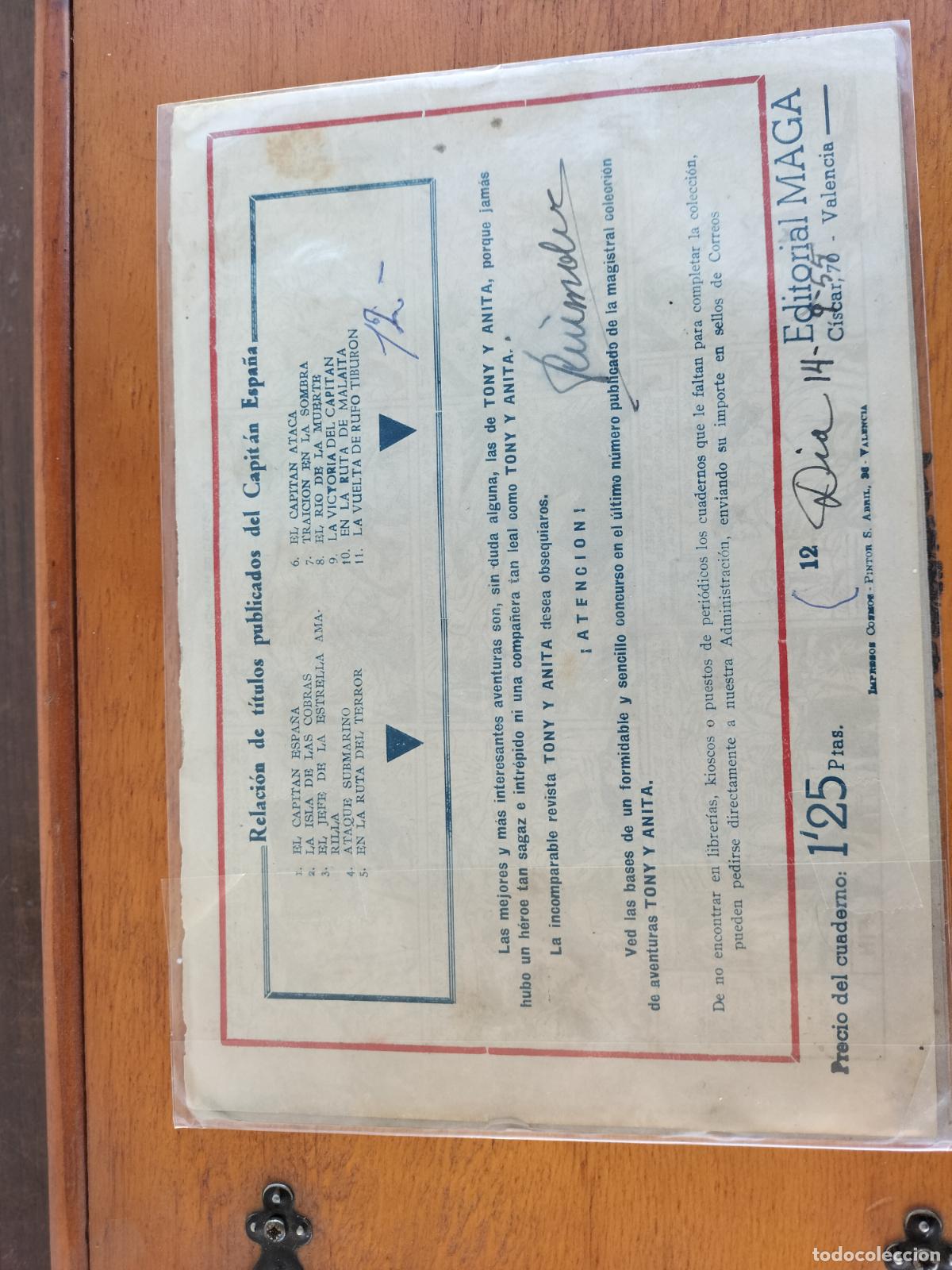 Tebeos: CAPITAN ESPA&Ntilde;A N&ordm; 12 MAGA ORIGINAL. - Foto 2