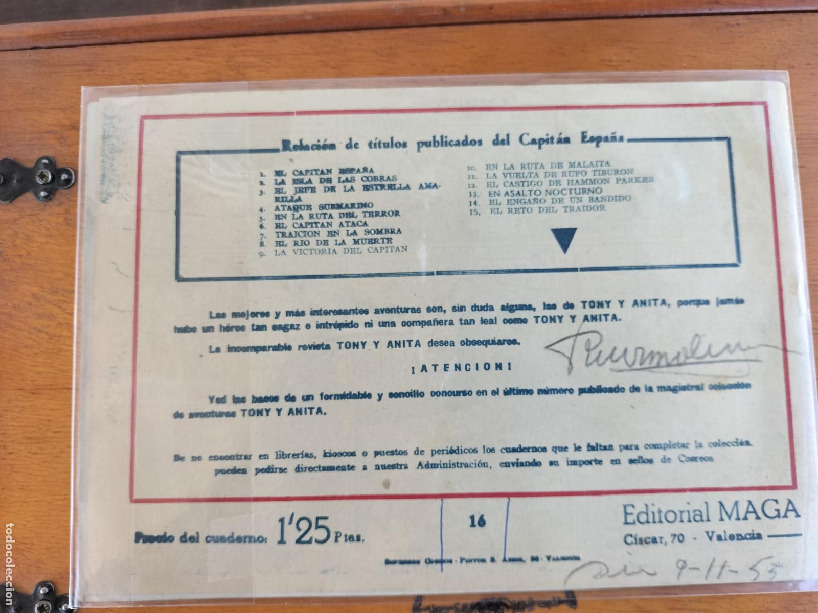 Tebeos: CAPITAN ESPA&Ntilde;A N&ordm; 16 MAGA ORIGINAL. - Foto 2