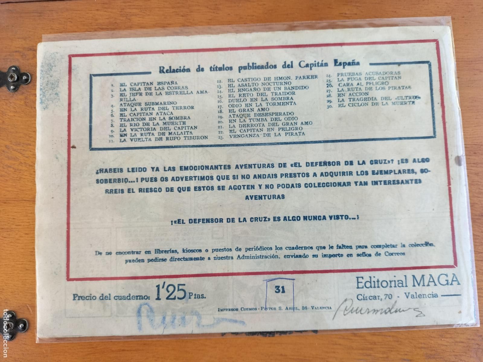 Tebeos: CAPITAN ESPA&Ntilde;A N&ordm; 31 MAGA ORIGINAL. - Foto 2