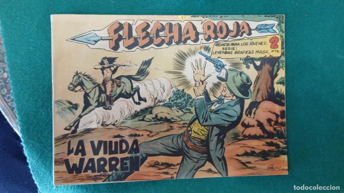 Tebeos: Flecha roja 74, Maga en muy buen estado Bolsa JJ