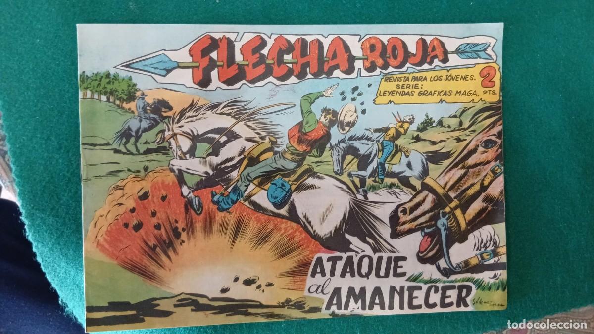Tebeos: Flecha roja 75, Maga en muy buen estado Bolsa JJ
