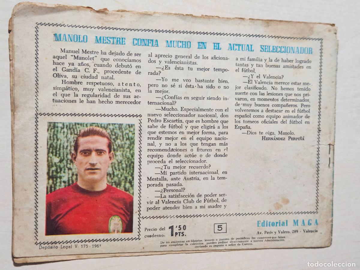 Tebeos: OLIMAN, AS DEL DEPORTE N&ordm; 5 MANOLO MESTRE - ORIGINAL - MAGA