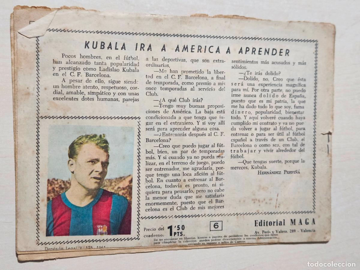 Tebeos: OLIMAN, AS DEL DEPORTE N&ordm; 6 KUBALA - ORIGINAL - MAGA