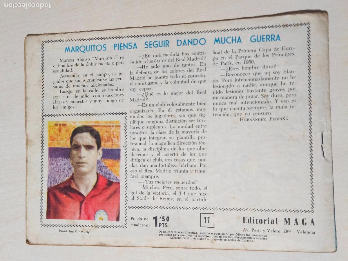 Tebeos: OLIMAN, AS DEL DEPORTE N&ordm; 11 MARQUITOS - ORIGINAL - MAGA