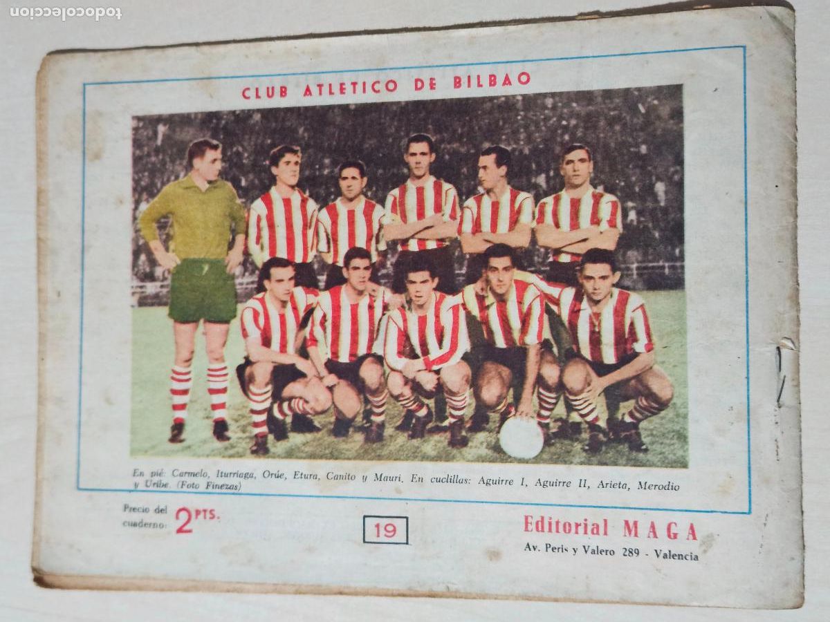 Tebeos: OLIMAN, AS DEL DEPORTE N&ordm; 19 ATHLETIC DE BILBAO - ORIGINAL - MAGA