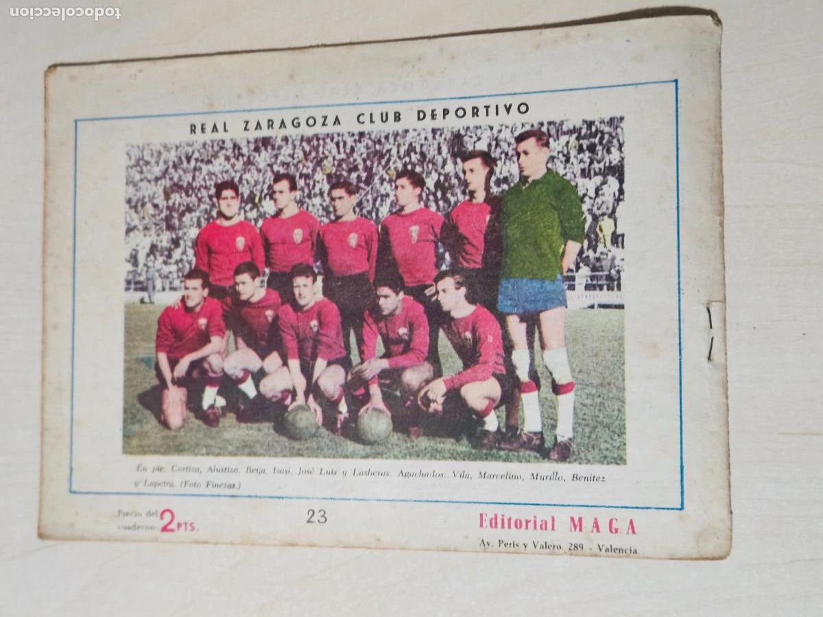 Tebeos: OLIMAN, AS DEL DEPORTE N&ordm; 23 REAL ZARAGOZA - ORIGINAL - MAGA