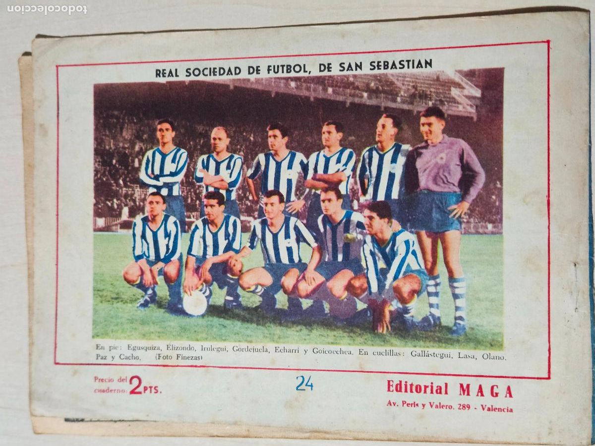 Tebeos: OLIMAN, AS DEL DEPORTE N&ordm; 24 REAL SOCIEDAD - ORIGINAL - MAGA