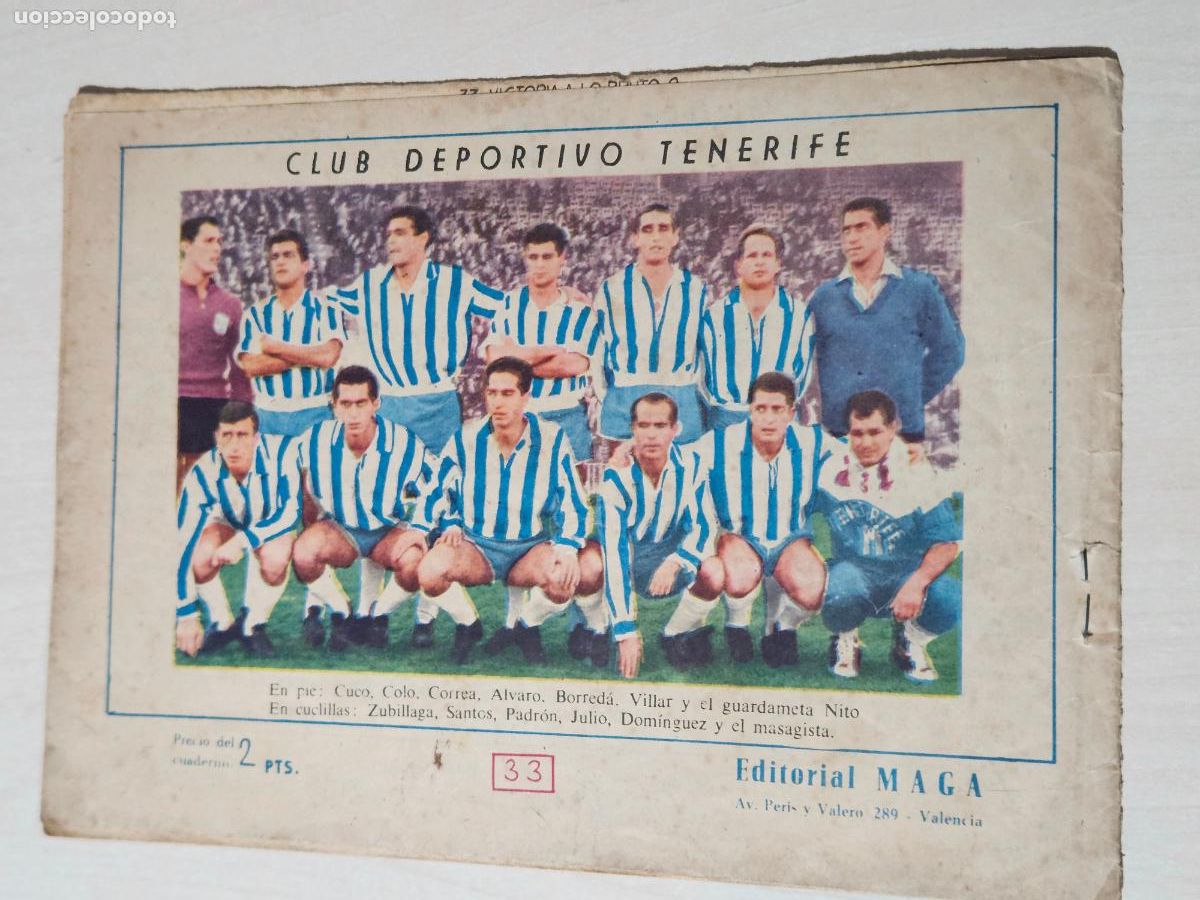 Tebeos: OLIMAN, AS DEL DEPORTE N&ordm; 33 TENERIFE - ORIGINAL - MAGA