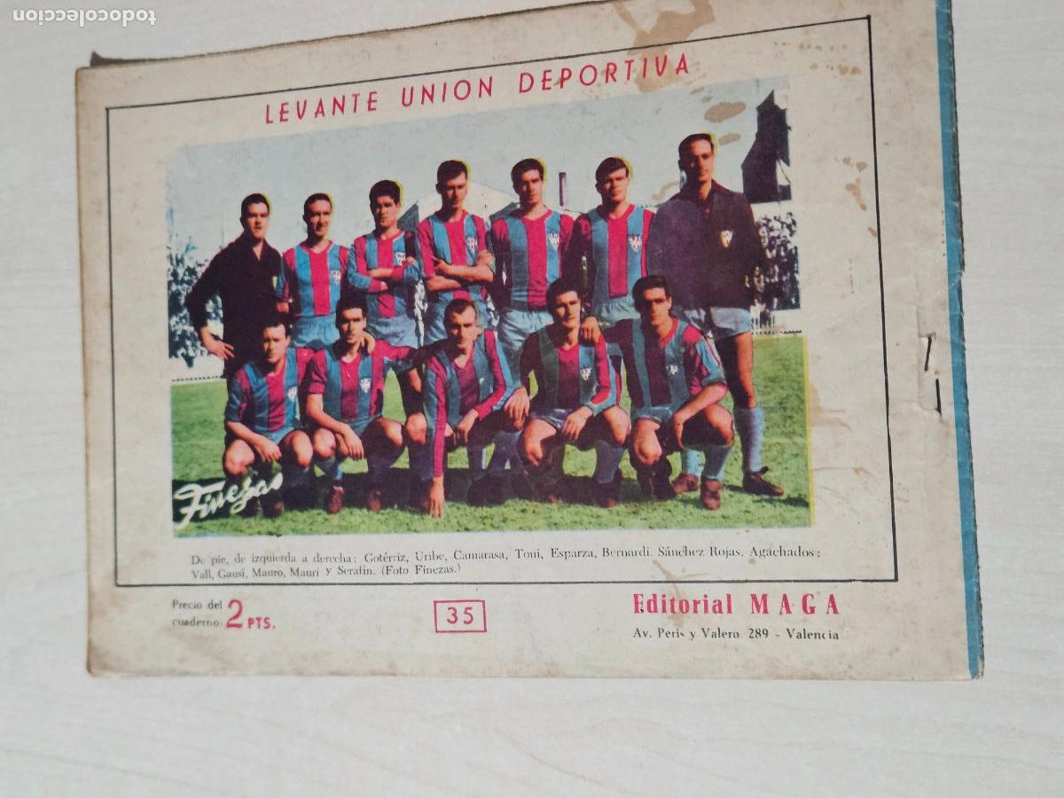 Tebeos: OLIMAN, AS DEL DEPORTE N&ordm; 35 LEVANTE - ORIGINAL - MAGA