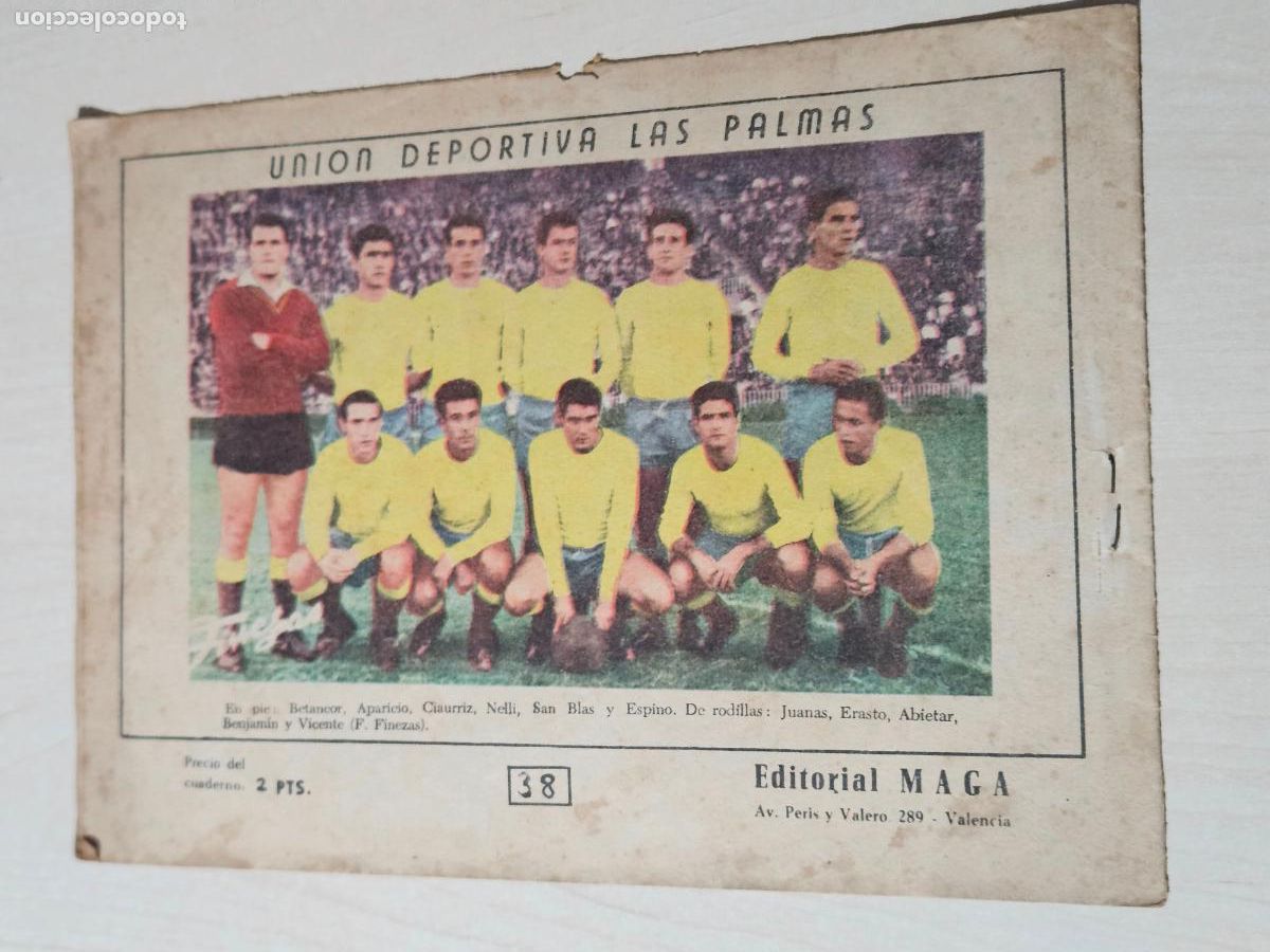 Tebeos: OLIMAN, AS DEL DEPORTE N&ordm; 38 LAS PALMAS - ORIGINAL - MAGA